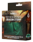 Dragon Storm Velvet Compartment Dice Bag: Dragon Scales Green (box)