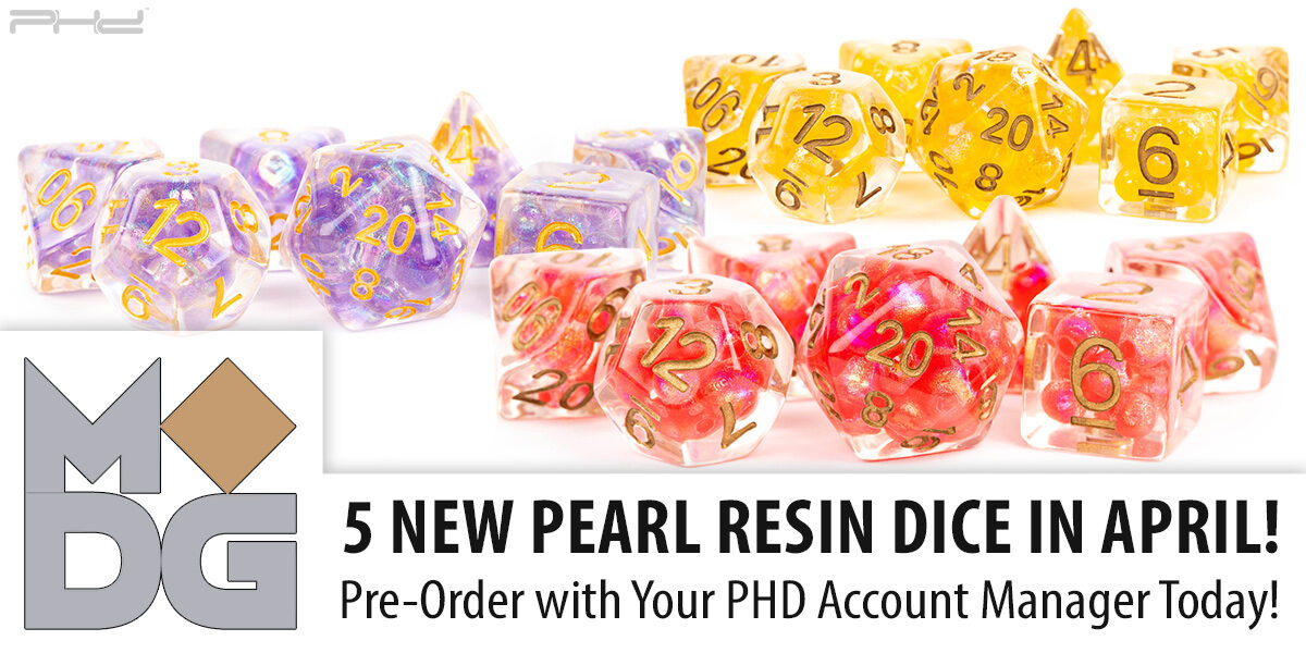 New Pearl Resin Dice — Metallic Dice Games