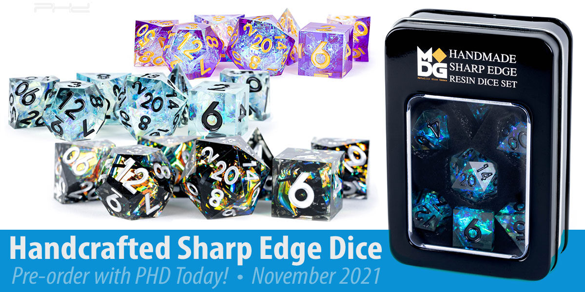 Handcrafted Sharp-Edge Dice — Metallic Dice Games