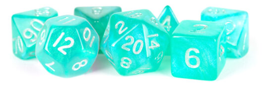 Turquoise Stardust dice