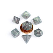 Gray with Silver mini Stardust dice