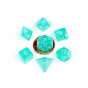 Turquoise mini Stardust dice