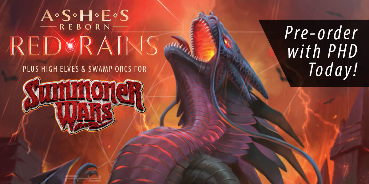 Ashes Reborn: Red Rains, The Corpse of Viros & Summoner Wars: Swamp Orcs & High Elves — Plaid Hat Games