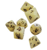 Munchkin Polyhedral Dice Set: Tan/Brown