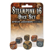 Steampunk d6 Dice Set package