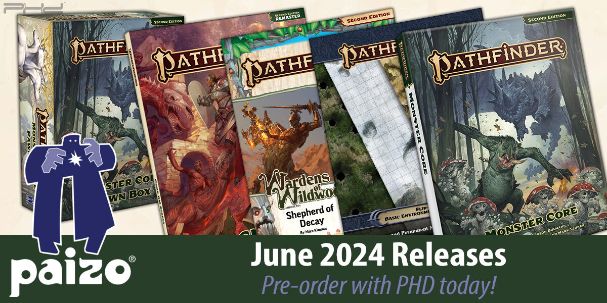 Pathfinder Monster Core Pawn Box, Basic Environments Flip-Mats, & More — Paizo