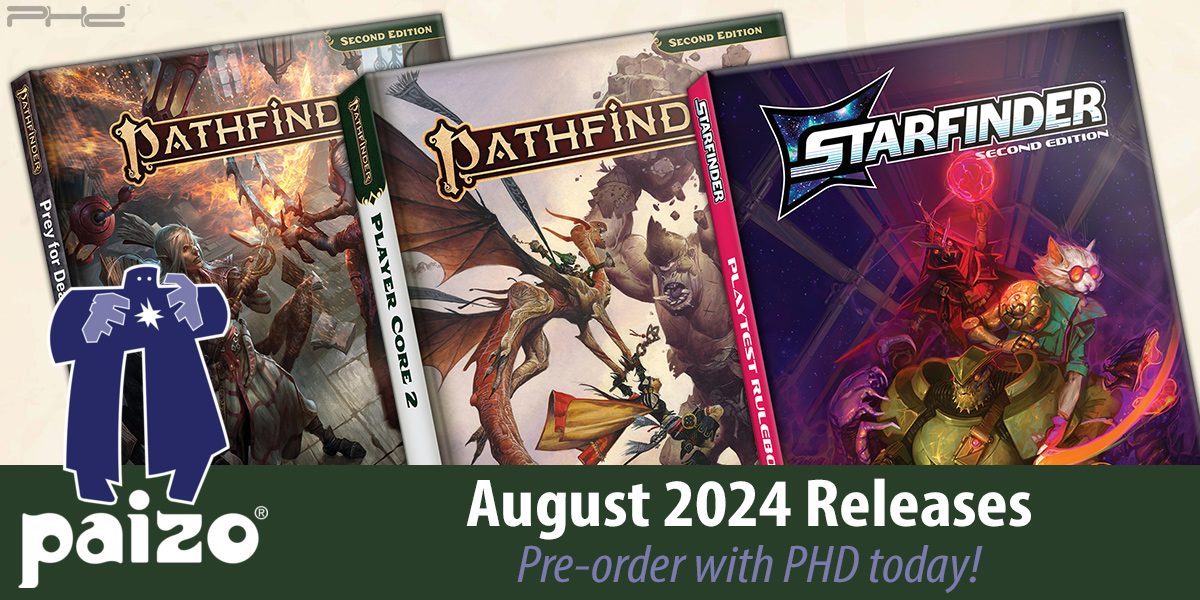 Pathfinder: Player Core 2, Starfinder Second Edition Playtest, & More — Paizo