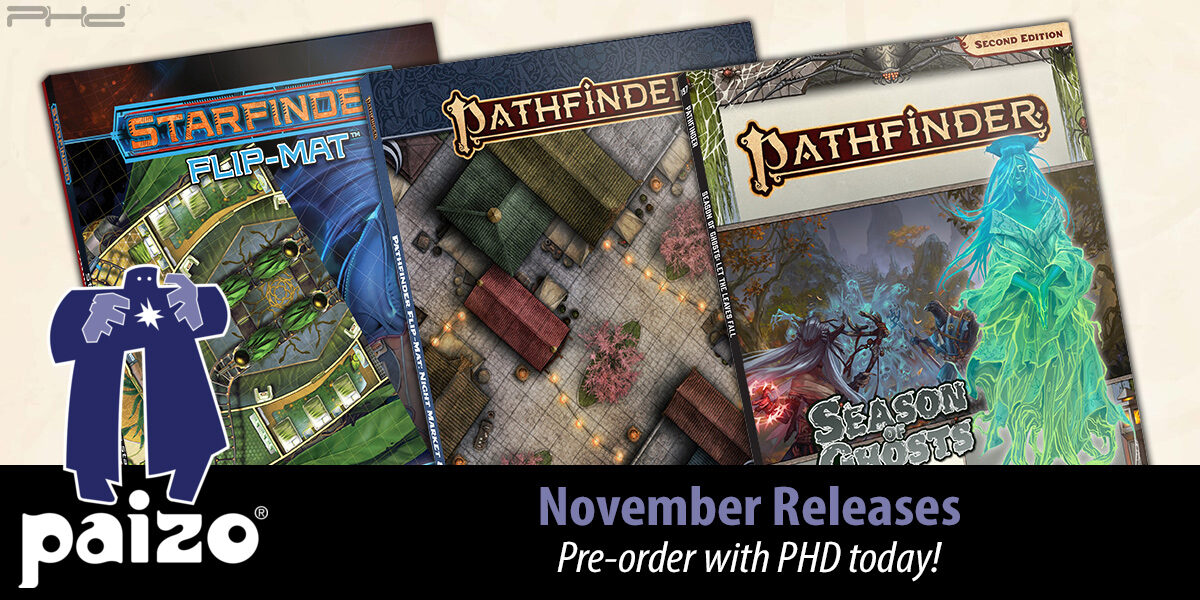 Pathfinder: Let the Leaves Fall, Starfinder Flip-Mat: Living Starships, & More — Paizo