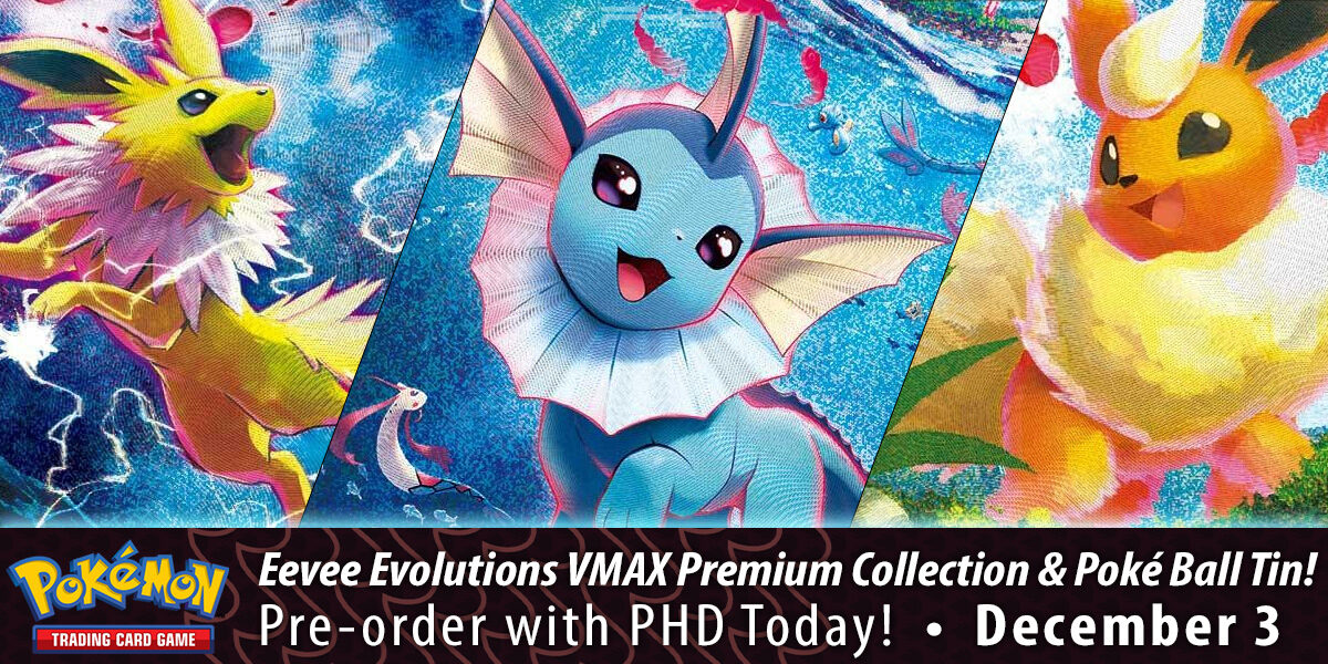 Pokémon TCG: Eevee Evolutions VMAX Premium Collection & Poké Ball Tins