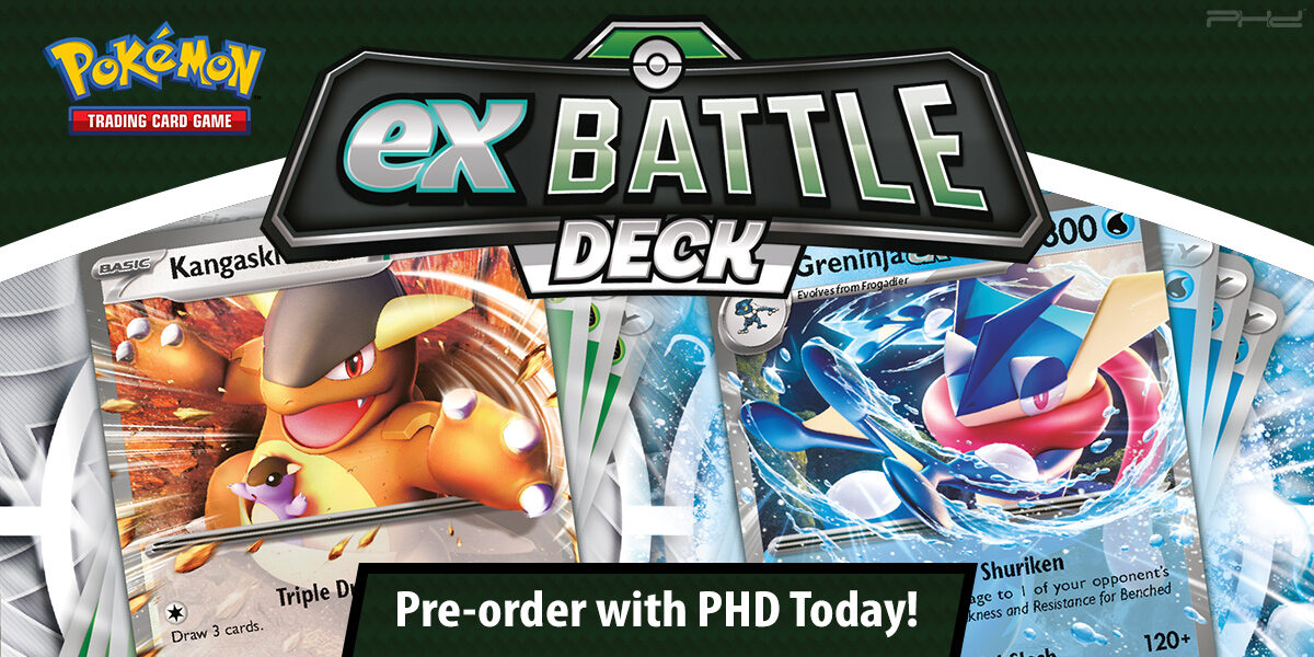 ex Battle Decks Featuring Kangaskhan ex and Greninja ex Revealed for  October! 