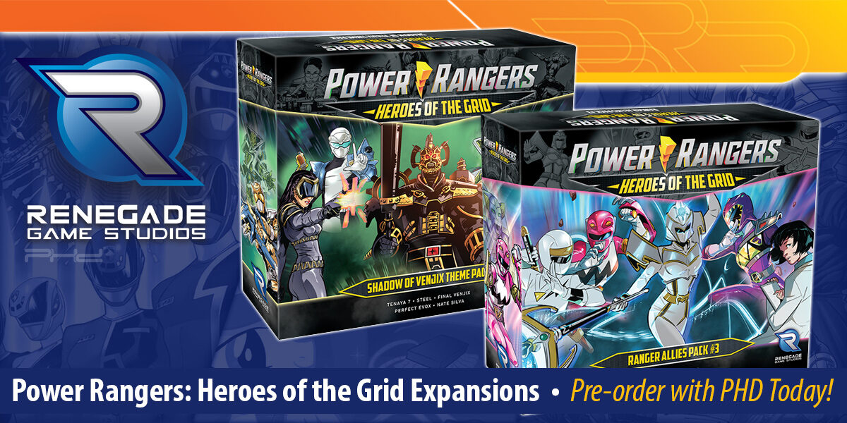 Power Rangers Heroes of the Grid: Ranger Allies Pack #3 & Shadow of Venjix — Renegade Game Studios
