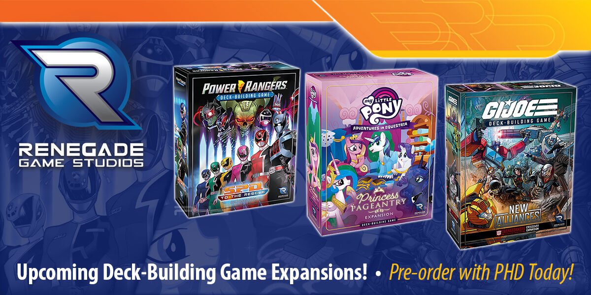 Power Rangers, G.I. JOE, & My Little Pony Deck-Build Game Expansions — Renegade Game Studios