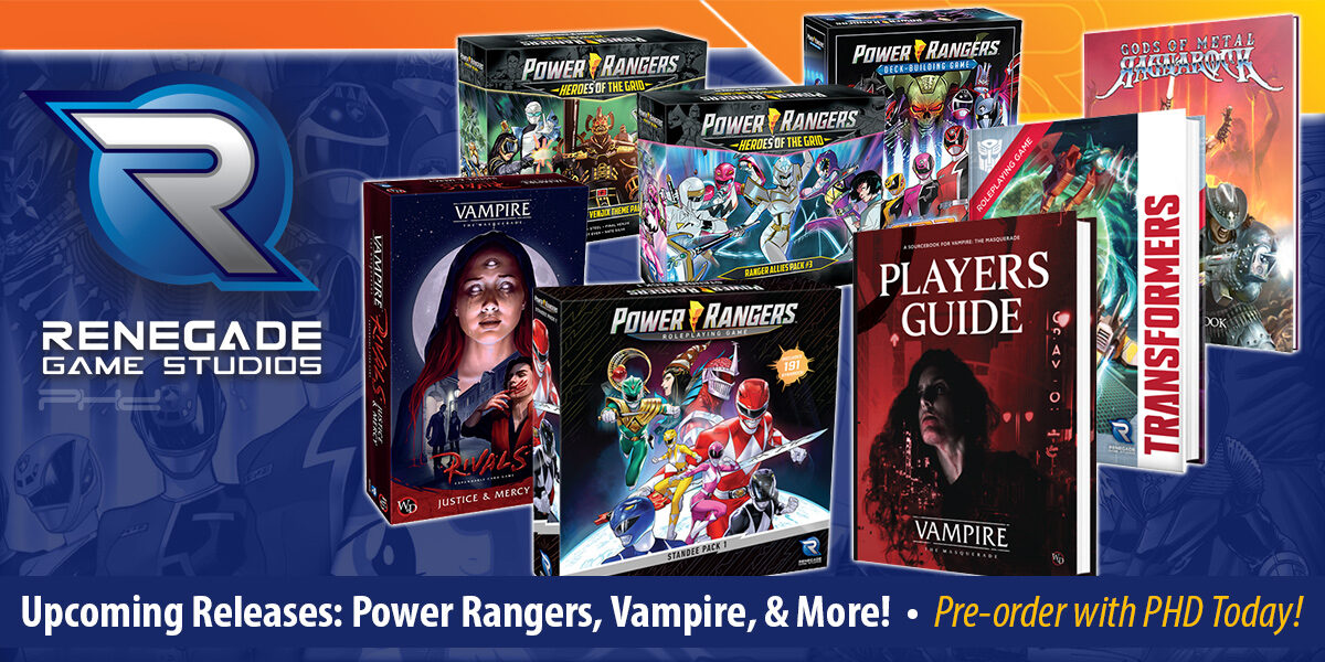 Renegade Con Announcements: Power Rangers, Vampire, Transformers, and Gods of Metal: Ragnarock