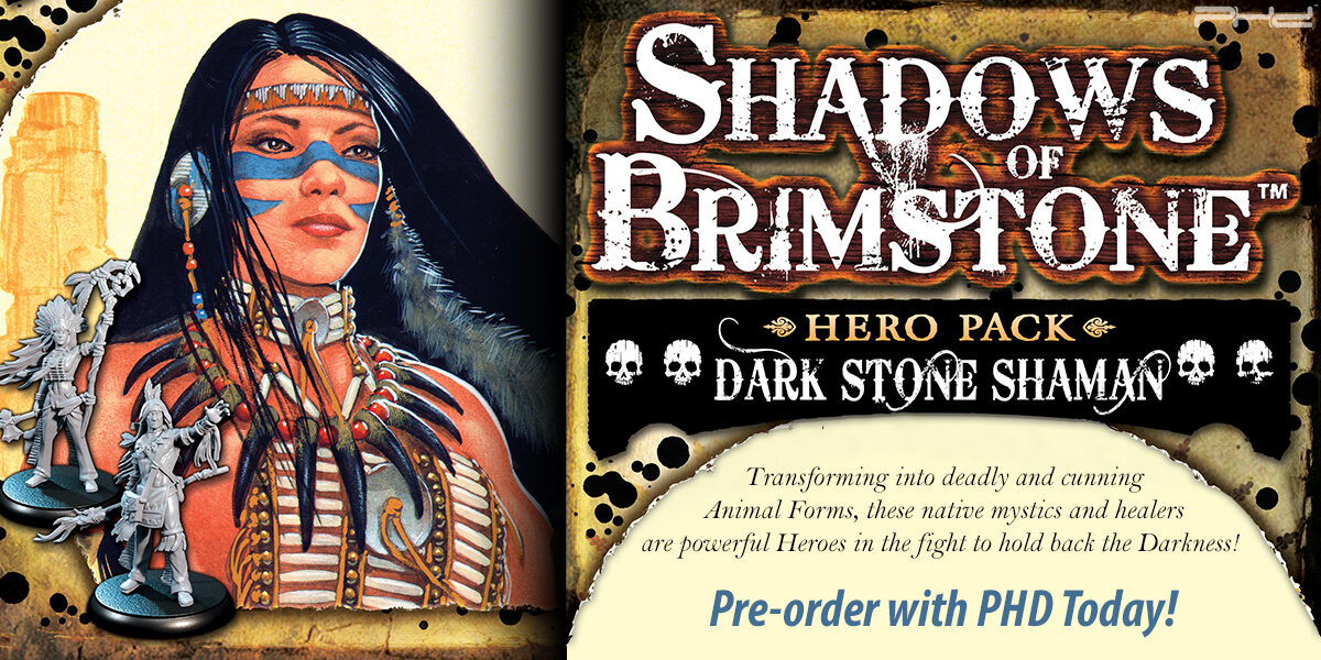 Shadows of Brimstone: Dark Stone Shaman Hero Pack — Flying Frog Productions