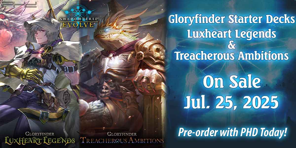 Shadowverse Evolve: Luxheart Legends & Treacherous Ambitions Gloryfinder Starter Decks — Bushiroad