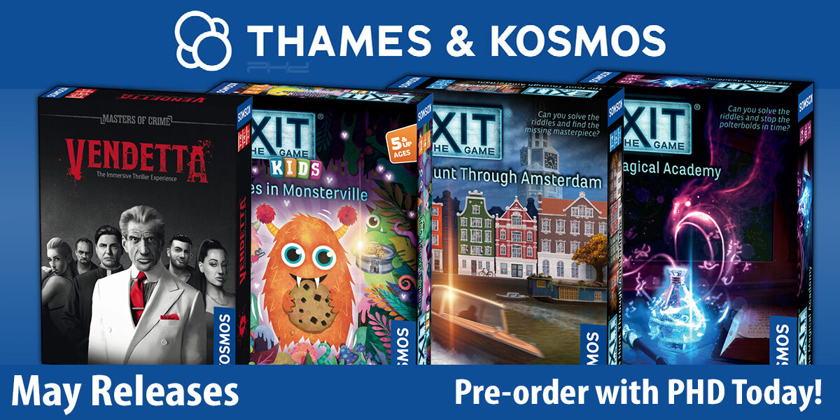 Masters of Crime: Vendetta, EXIT: The Hunter through Amsterdam, & More — Thames & Kosmos
