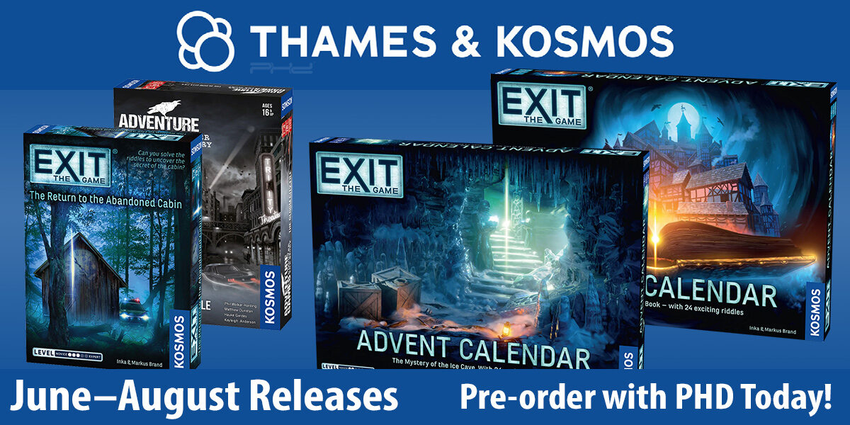 EXIT: The Return to the Abandoned Cabin, Adventure Games: The Gloom City File, & More — Thames & Kosmos