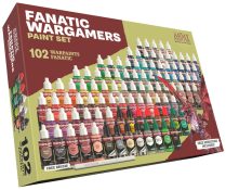 Warpaint: Fanatic Wargamers Paint Set (102 colors + 1 large miniature)