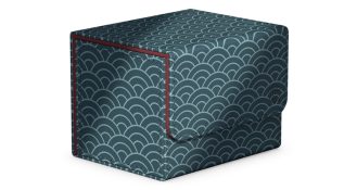 Deck Case: Sidewinder 100+ Shogun’s Journey- Part 2: Seigaiha (Dark Blue / Dark Red), closed
