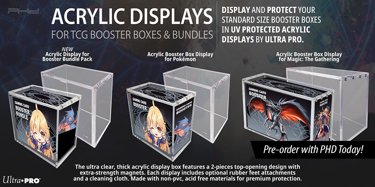 Acrylic Displays for TCG Booster Boxes & Bundles — Ultra•PRO