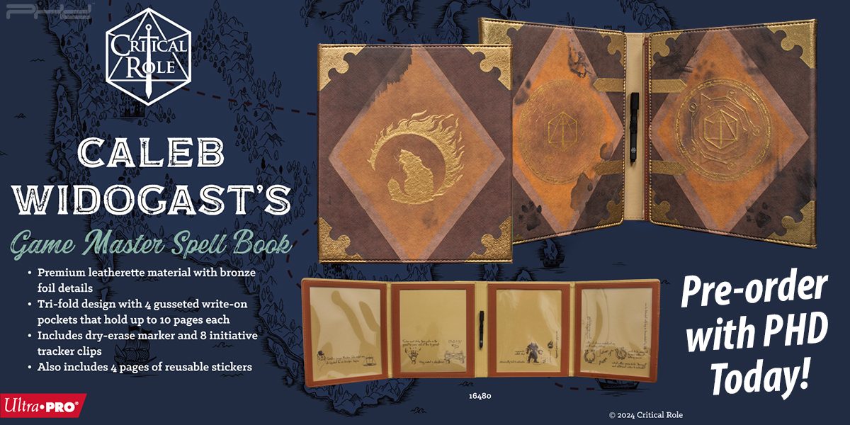 Critical Role: Caleb Widogast’s Game Master Spell Book — Ultra•PRO