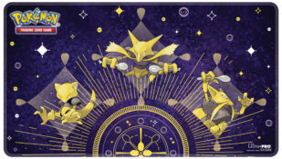 Pokémon: White-Stitched Abra Evolutions Playmat