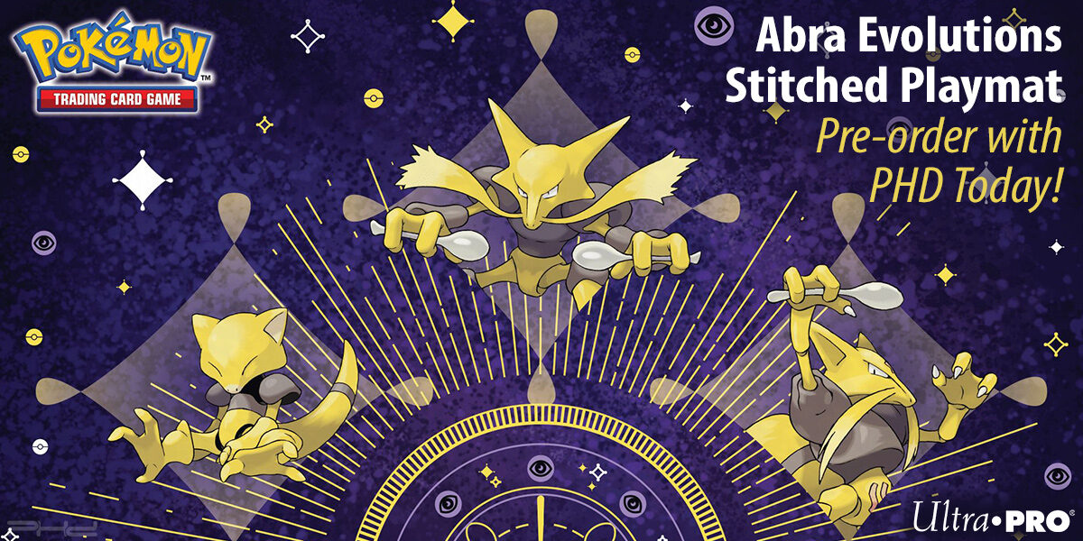 Abra Evolutions Pokémon Stitched Playmat — Ultra•PRO