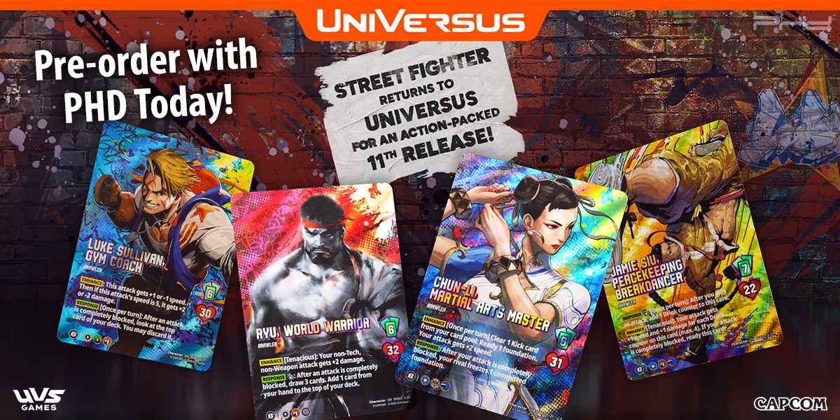 UniVersus CCG: Street Fighter Challenger Series Decks & Playmats — UVS Games