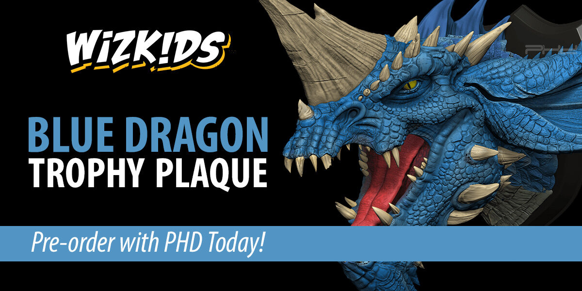 Dungeons & Dragons: Blue Dragon Trophy Plaque — WizKids