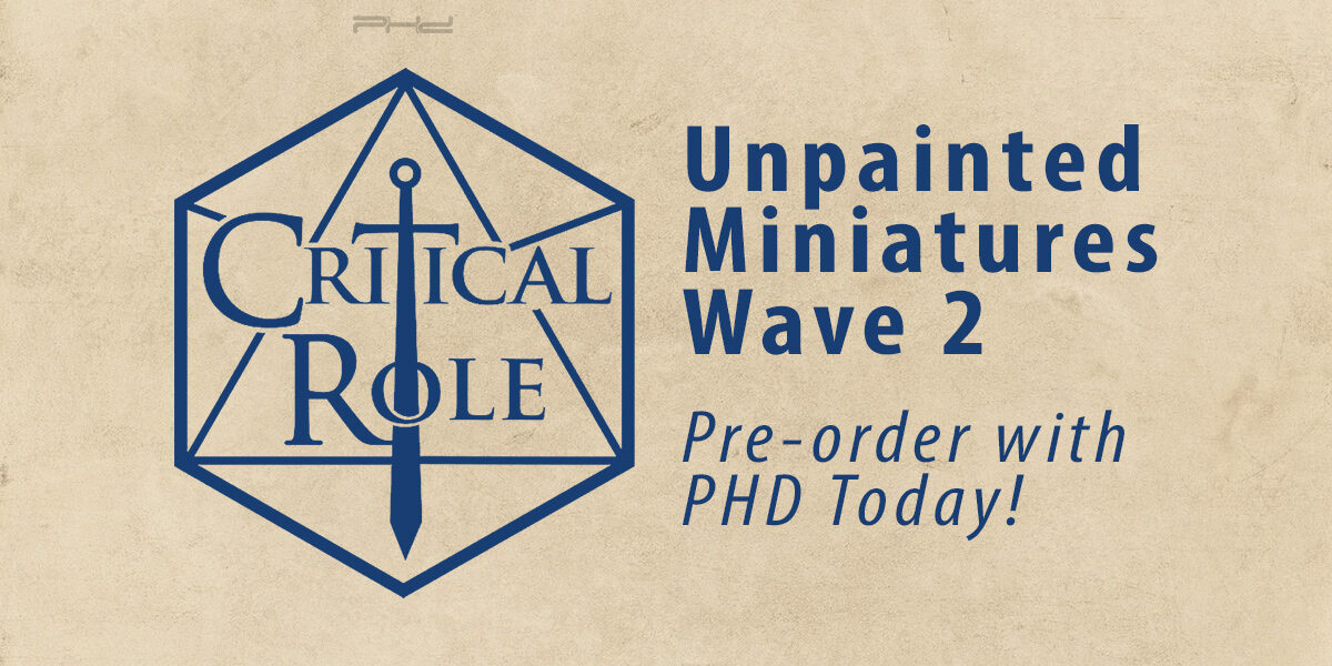 Critical Role Unpainted Miniatures, Wave 2 — WizKids