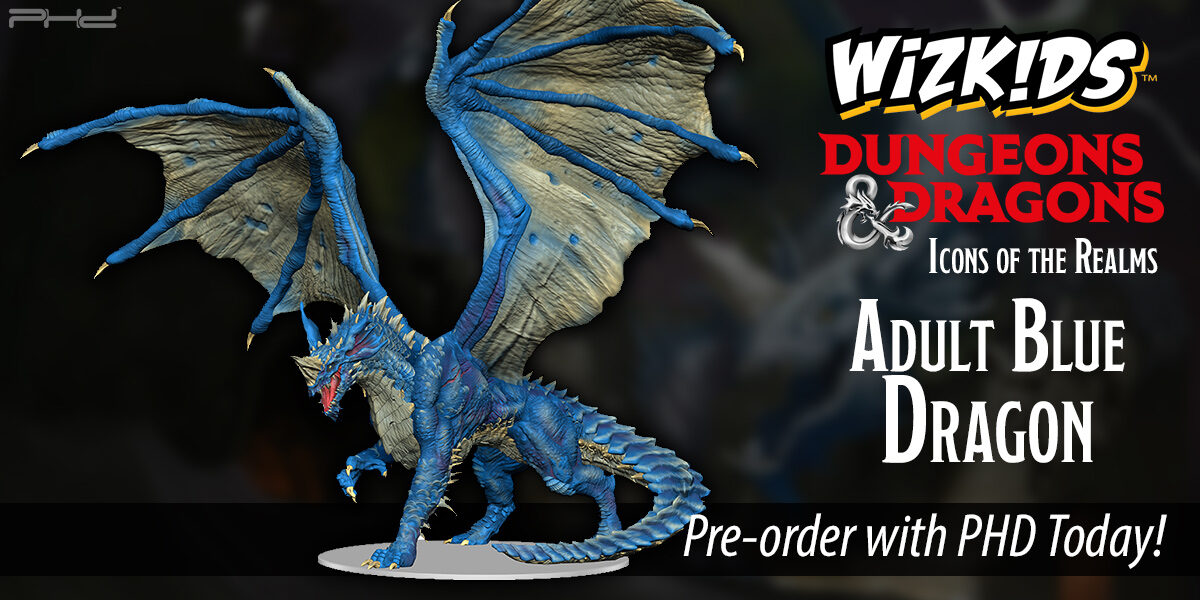 D&D Icons of the Realms: Adult Blue Dragon Premium Figure — WizKids