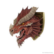 D&D Replicas of the Realms: Ancient Red Dragon Trophy Plaque, left