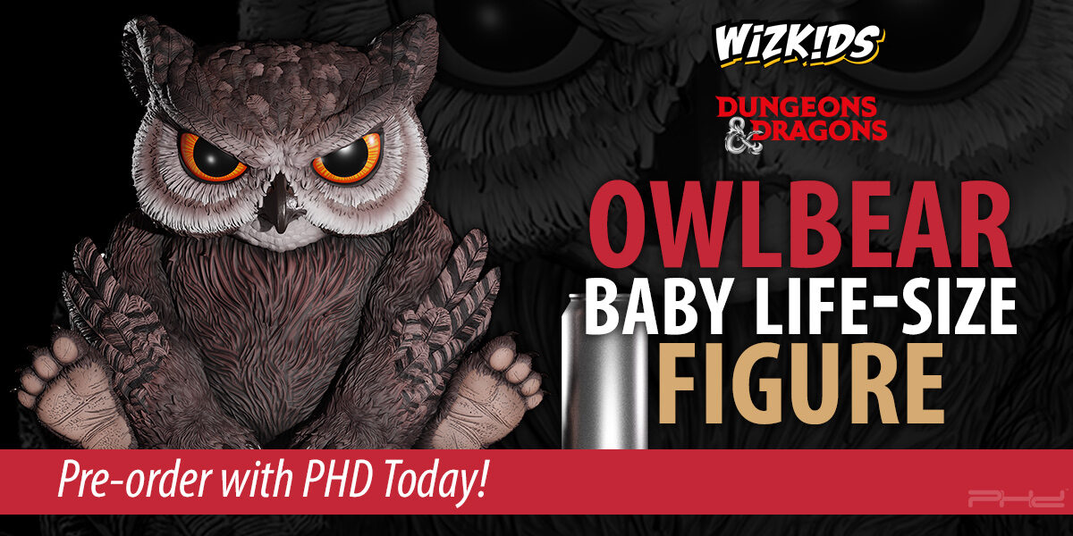 D&D Replicas of the Realms: Baby Owlbear Life-Sized Figure — WizKids
