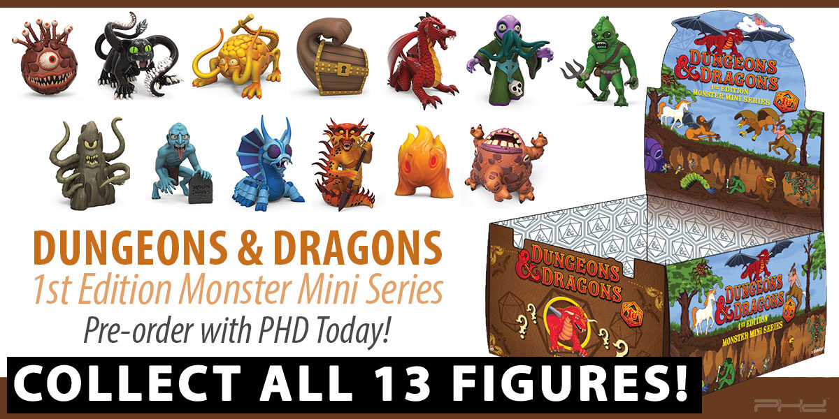Dungeons & Dragons: 3 Vinyl Mini - Monster Series 1: D&D 1e Display by Kidrobot