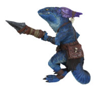 Blue Pathfinder Kobold Foam Replica