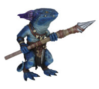 Blue Pathfinder Kobold Foam Replica