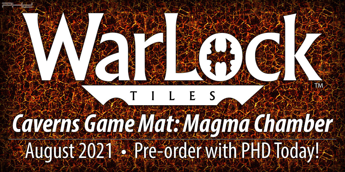 WarLock Tiles: Magma Chamber Caverns Game Mat — WizKids