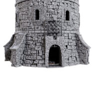 Watchtower assembled, ground view