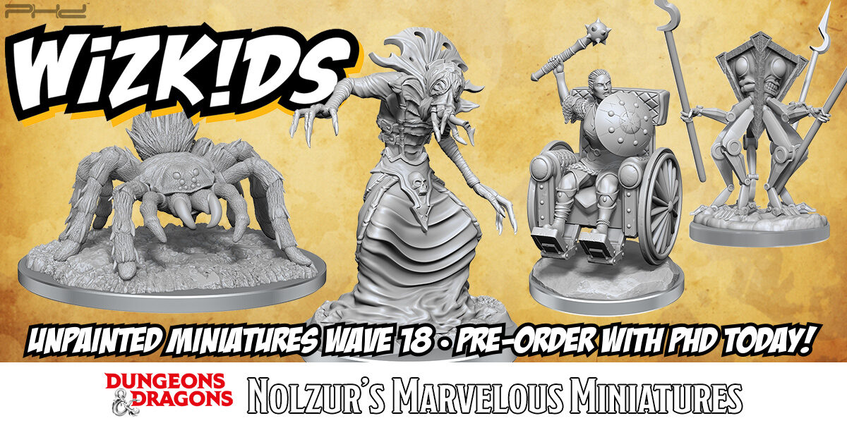 WizKids Unpainted Minis Wave 18