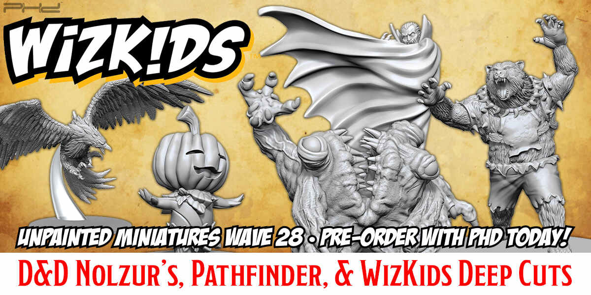 Unpainted Miniatures, Wave 28 — WizKids
