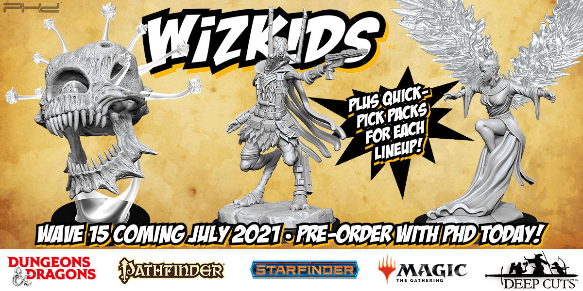 WizKids Unpainted Minis Wave 15